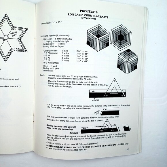 Vtg Strip Quilting Projects Kaye Wood PBS TV Series 12 Projects 48 Pages 1989 - Picture 10 of 10